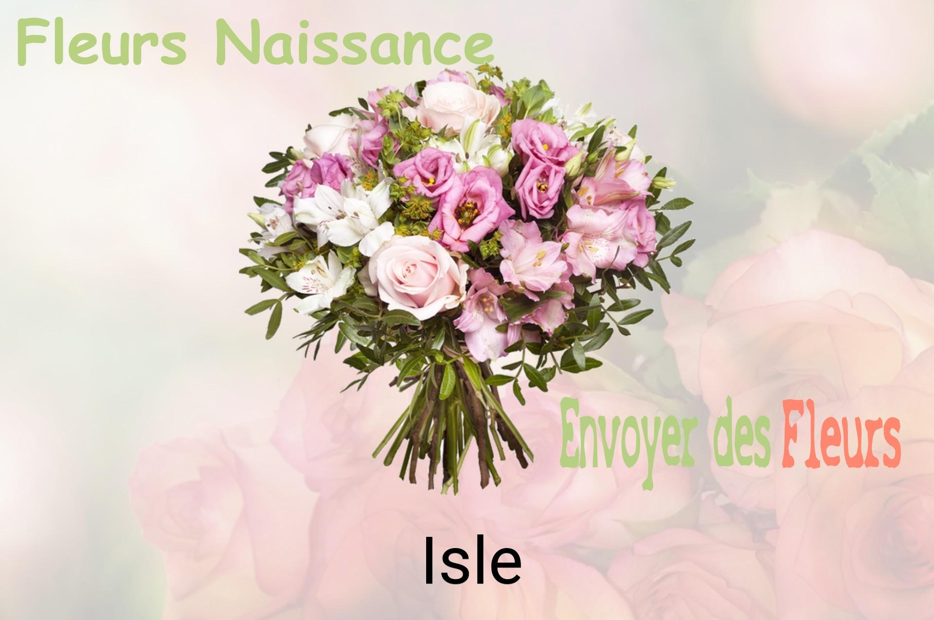 Bouquet de fleurs de naissance livré à Isle